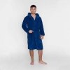 Szlafrok Wellsoft z kapturem Unisex rozmiar S/M kolor - Granatowy